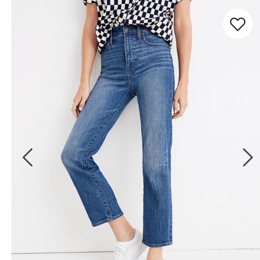 Madewell classic straight jeans in Fawn wash